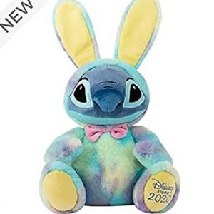 Disney 2020 Easter Stitch bunny tie dye plush